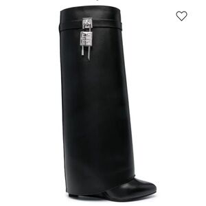 Givenchy Shark Lock 100mm leather boots